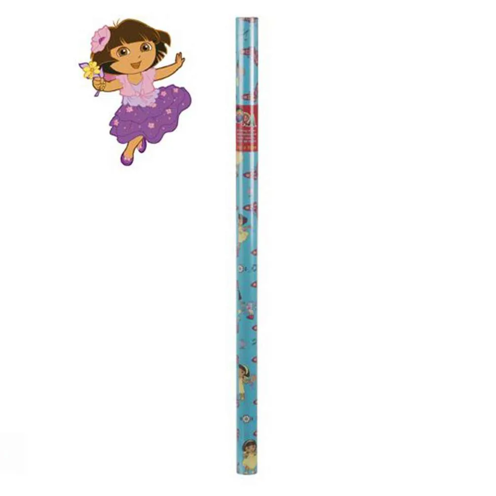 Dora The Explorer Blue 2m Roll Wrap Extra Image 1