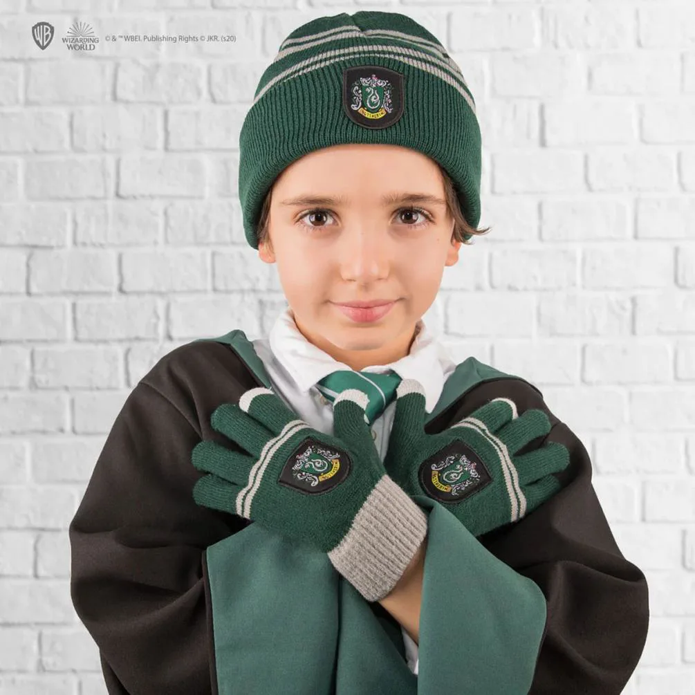 Harry Potter Kids Slytherin Gloves & Beanie Set Extra Image 1
