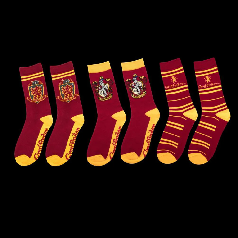 Harry Potter Gryffindor Socks (Set of 3) Extra Image 3