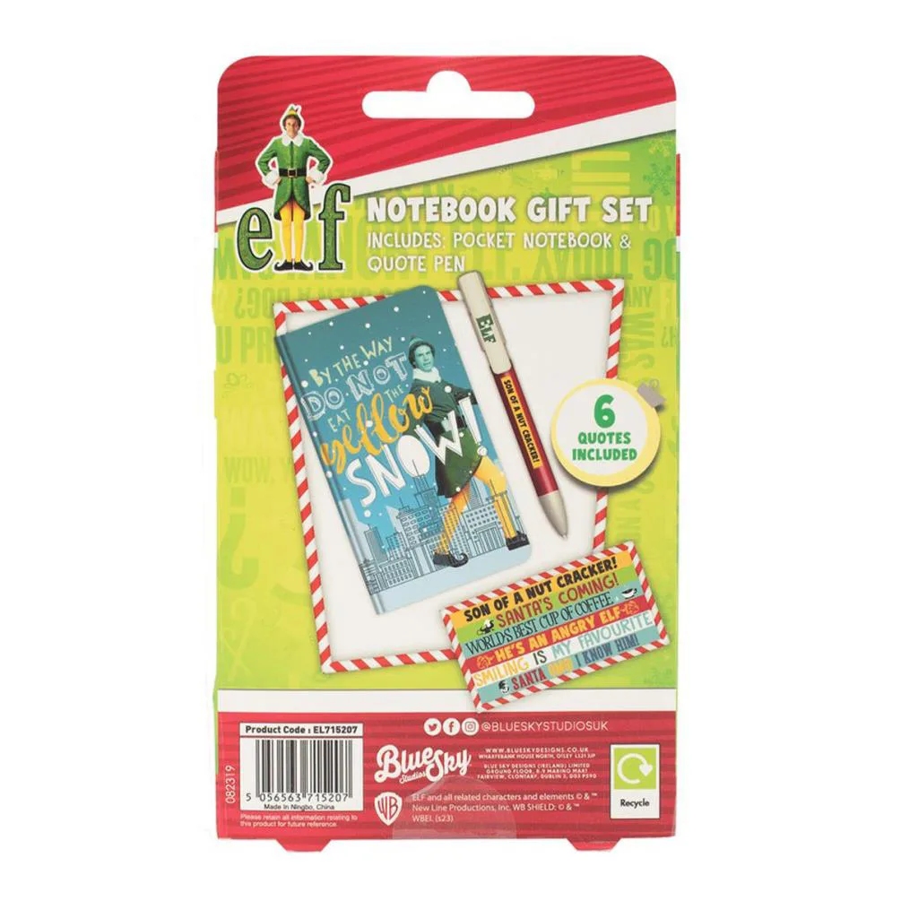 Elf Christmas Notebook & Pen Gift Set Extra Image 1
