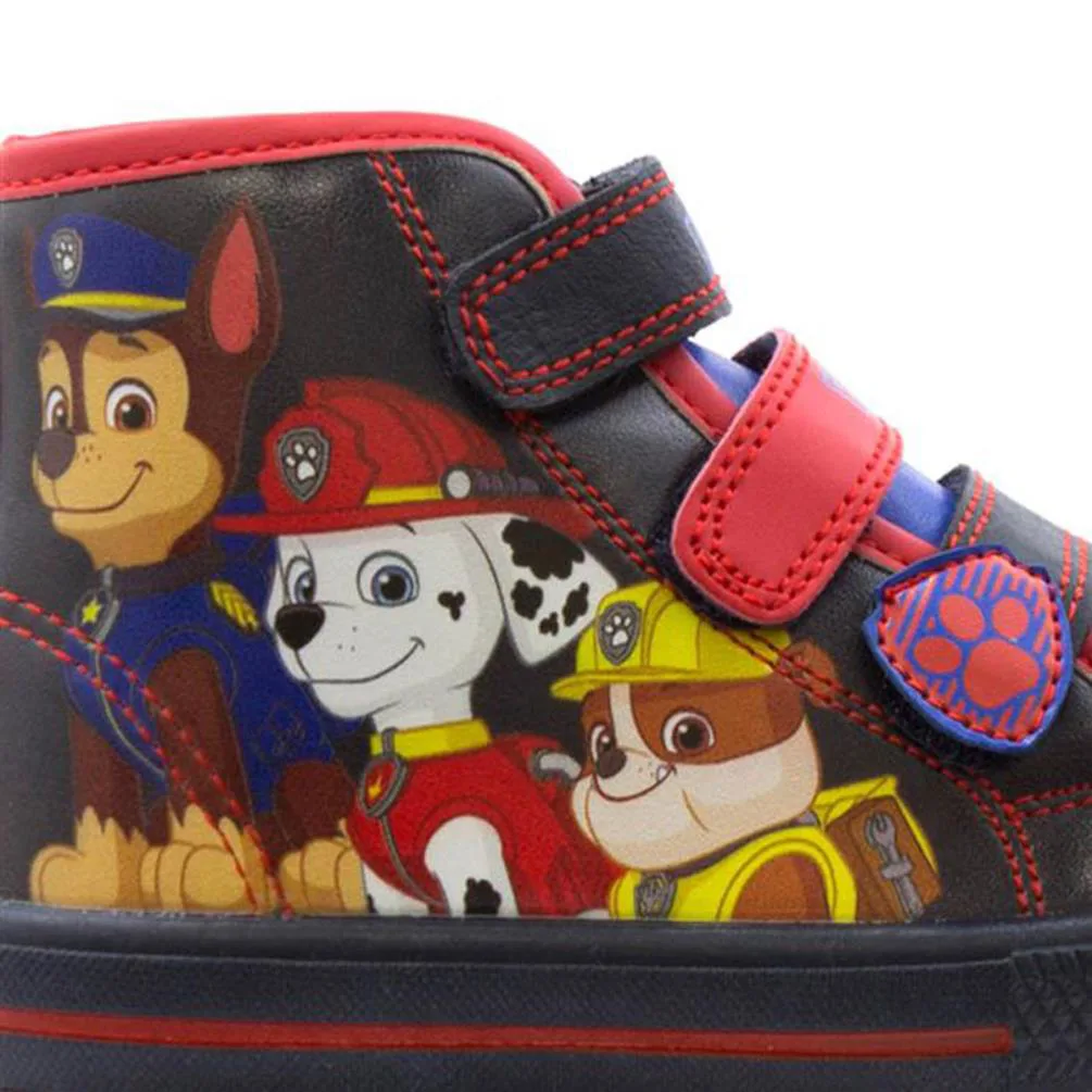 Paw Patrol Triple Strap Hi Top Trainers Extra Image 3