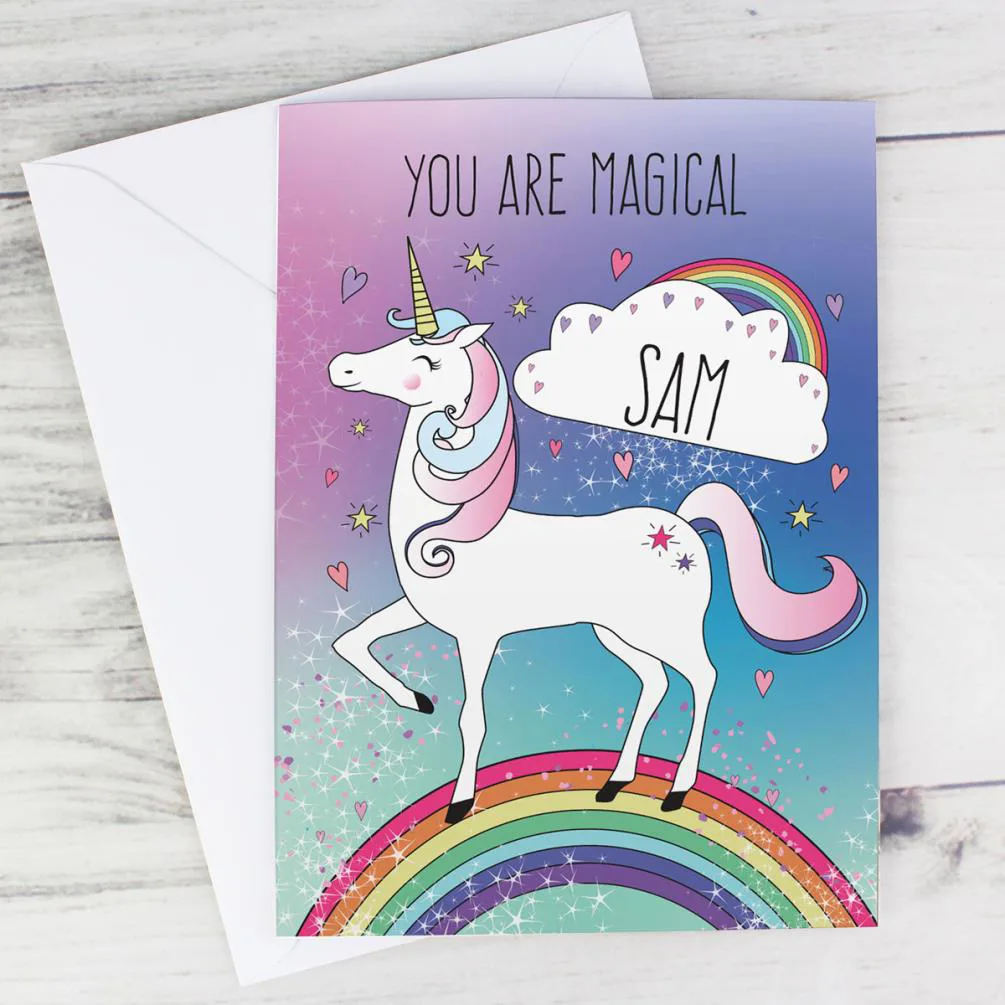 Personalised Unicorn Card Extra Image 3