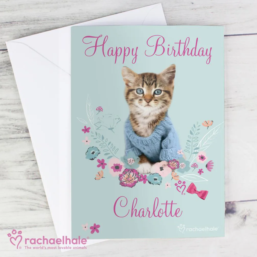 Personalised Rachael Hale Cute Kitten Card Extra Image 3