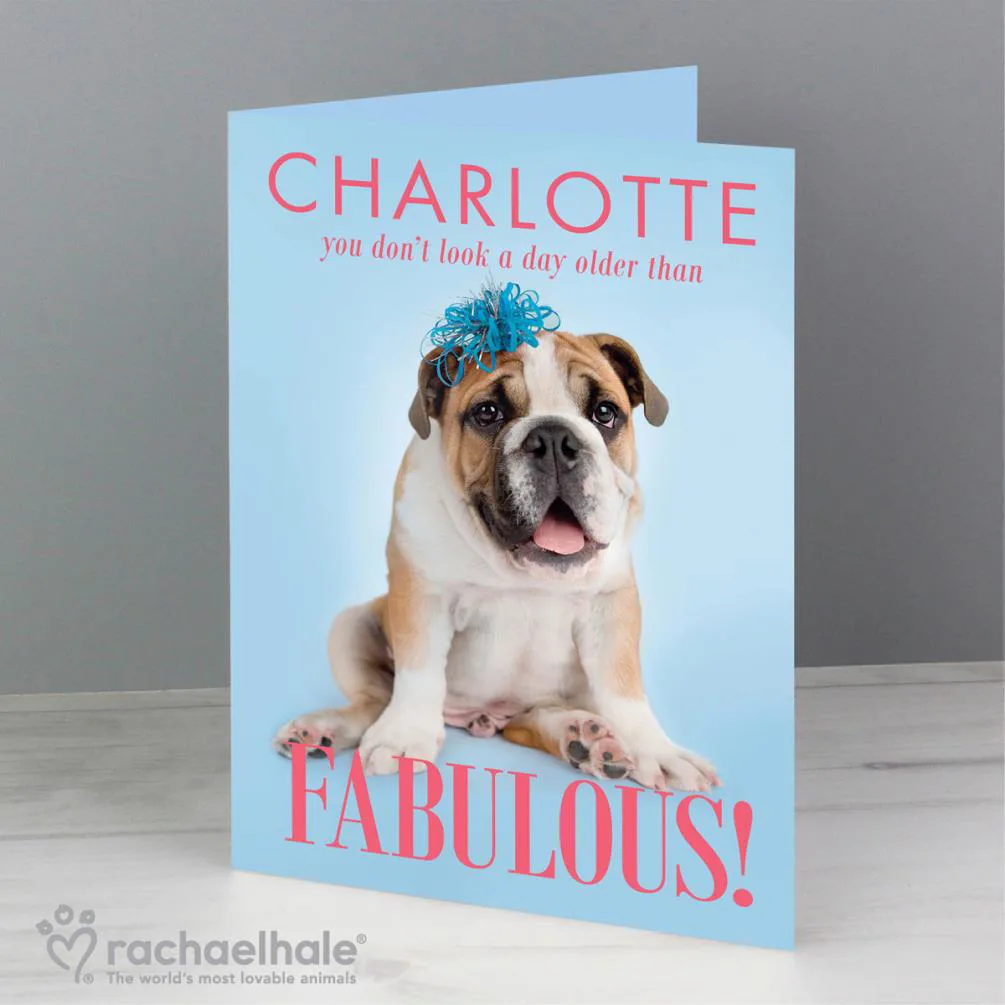 Personalised Rachael Hale Fabulous Birthday Card Extra Image 2
