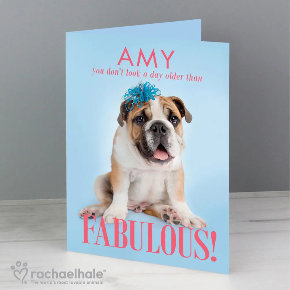 Personalised Rachael Hale Fabulous Birthday Card Extra Image 3