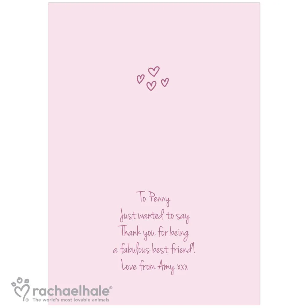 Personalised Rachael Hale Great Friends Card Extra Image 1