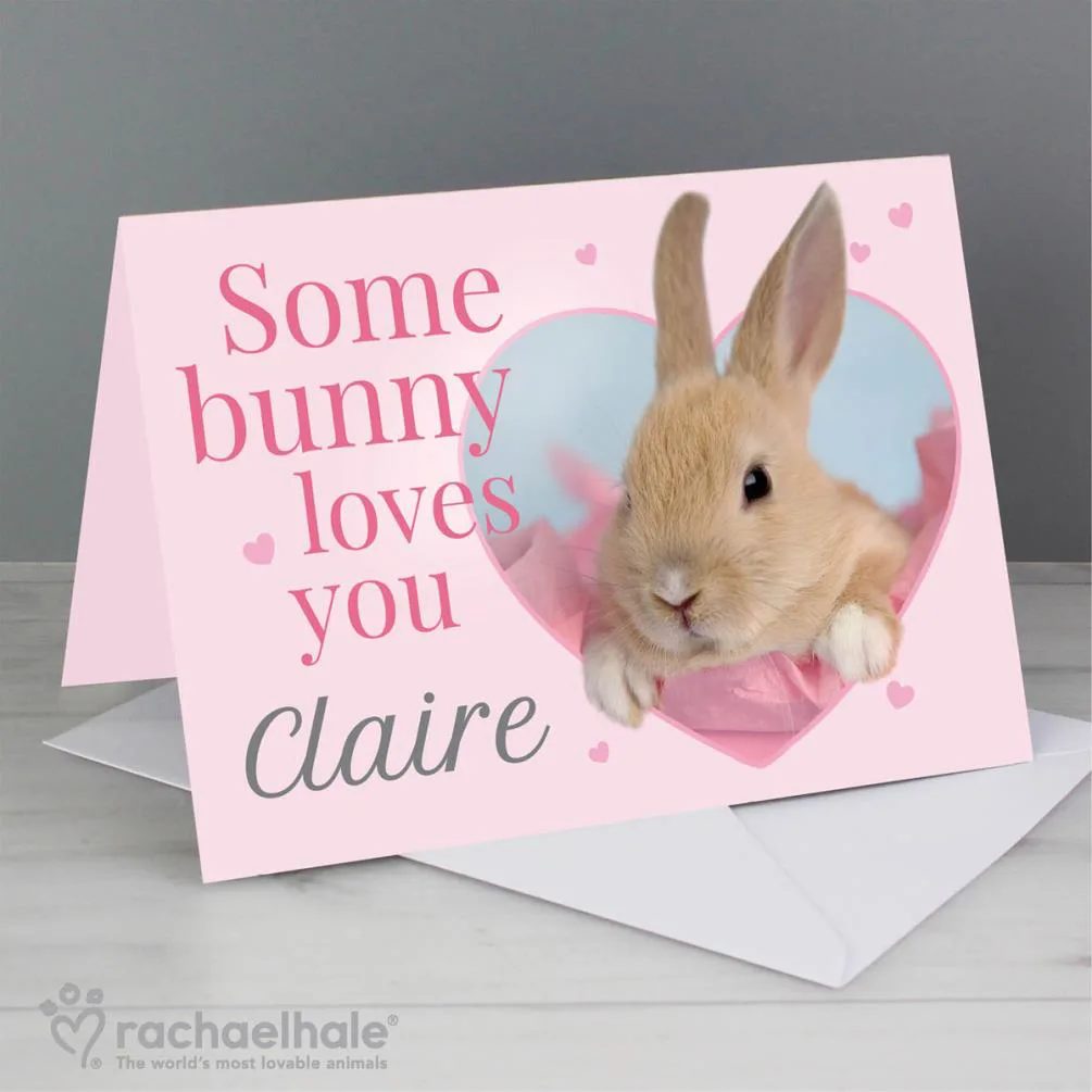 Personalised Rachael Hale Some Bunny Card Extra Image 2