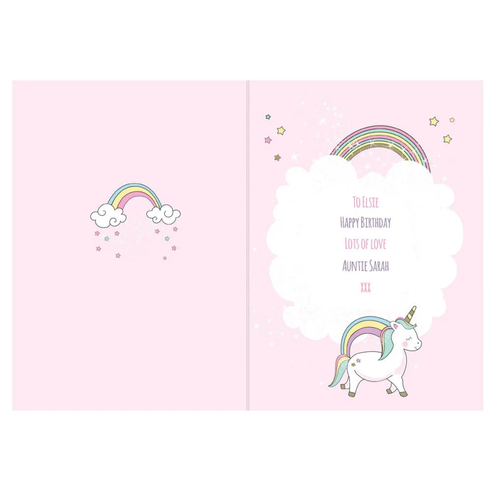 Personalised Baby Unicorn Card Extra Image 3