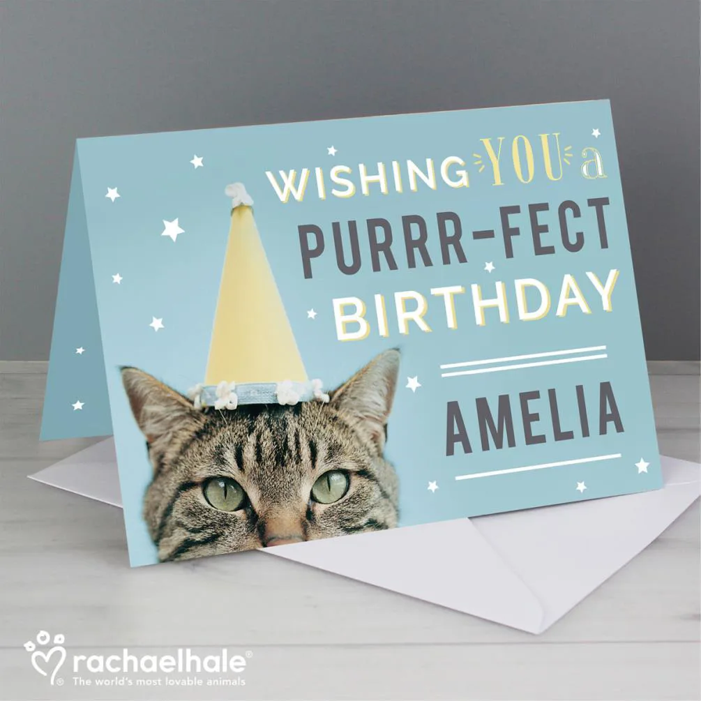 Personalised Rachael Hale Purr-fect Birthday Card Extra Image 2