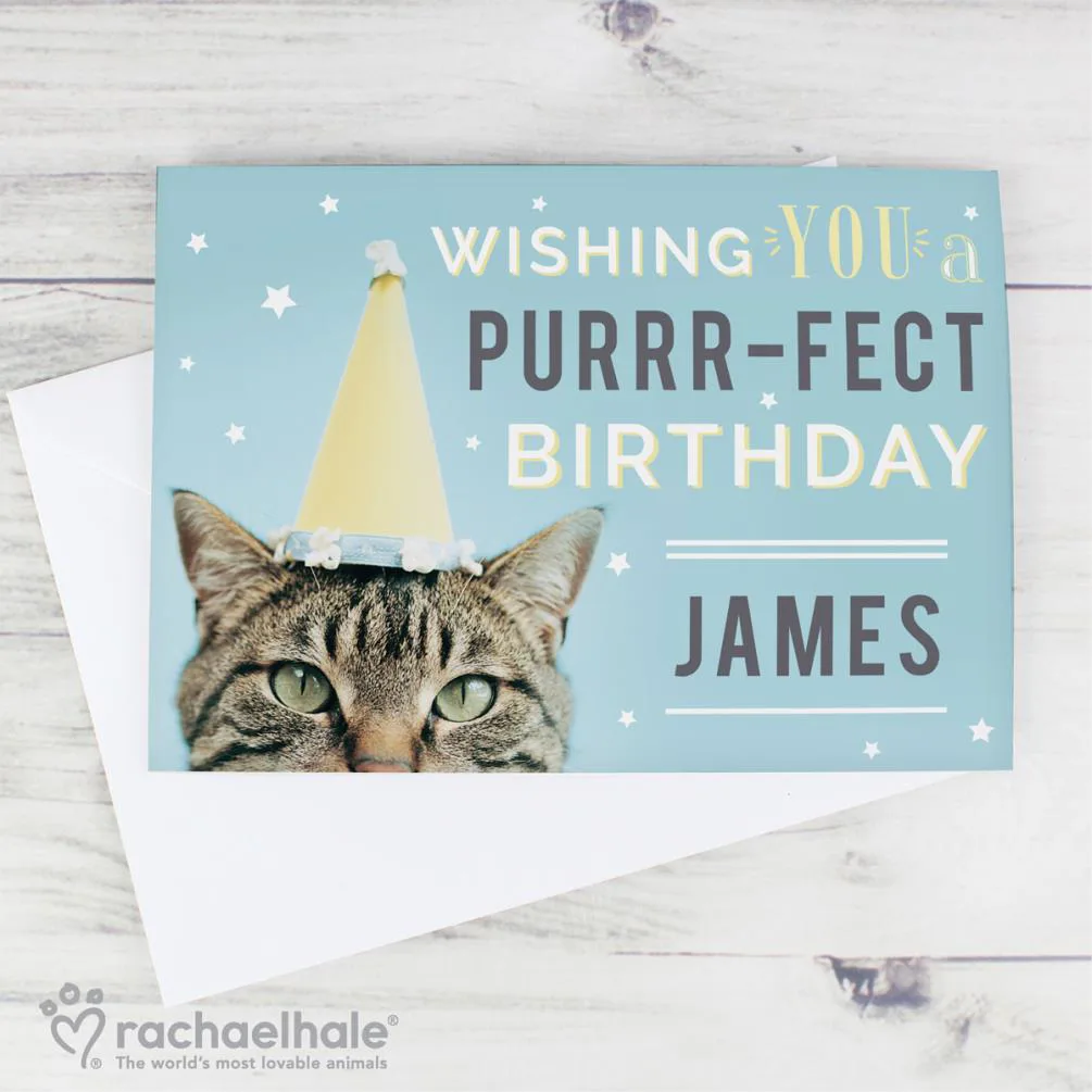 Personalised Rachael Hale Purr-fect Birthday Card Extra Image 3