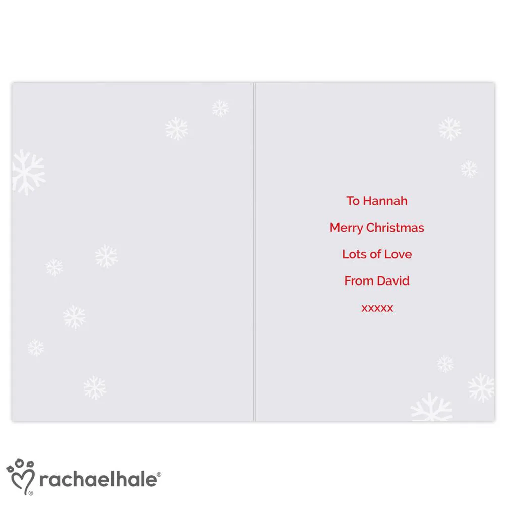 Personalised Rachael Hale Christmas Dachshund Card Extra Image 3