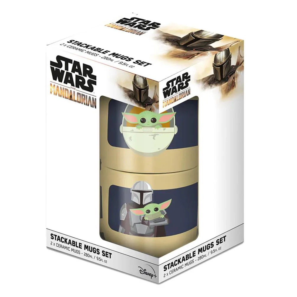 Star Wars The Mandalorian Stronger Stackable Mugs Set Extra Image 1