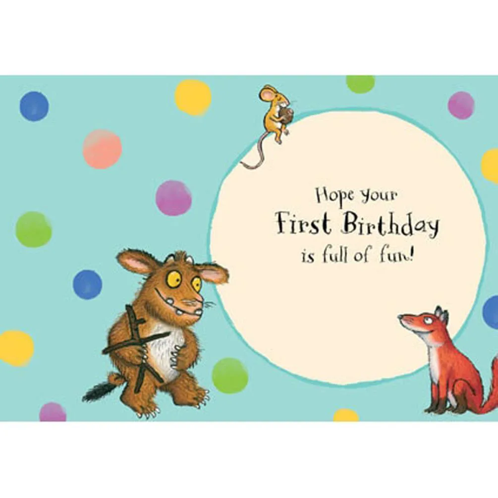 The Gruffalo 1st Birthday Card Extra Image 1