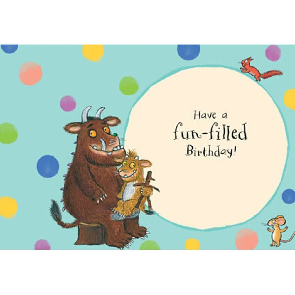 The Gruffalos Child Three Today 3rd Birthday Card Extra Image 1