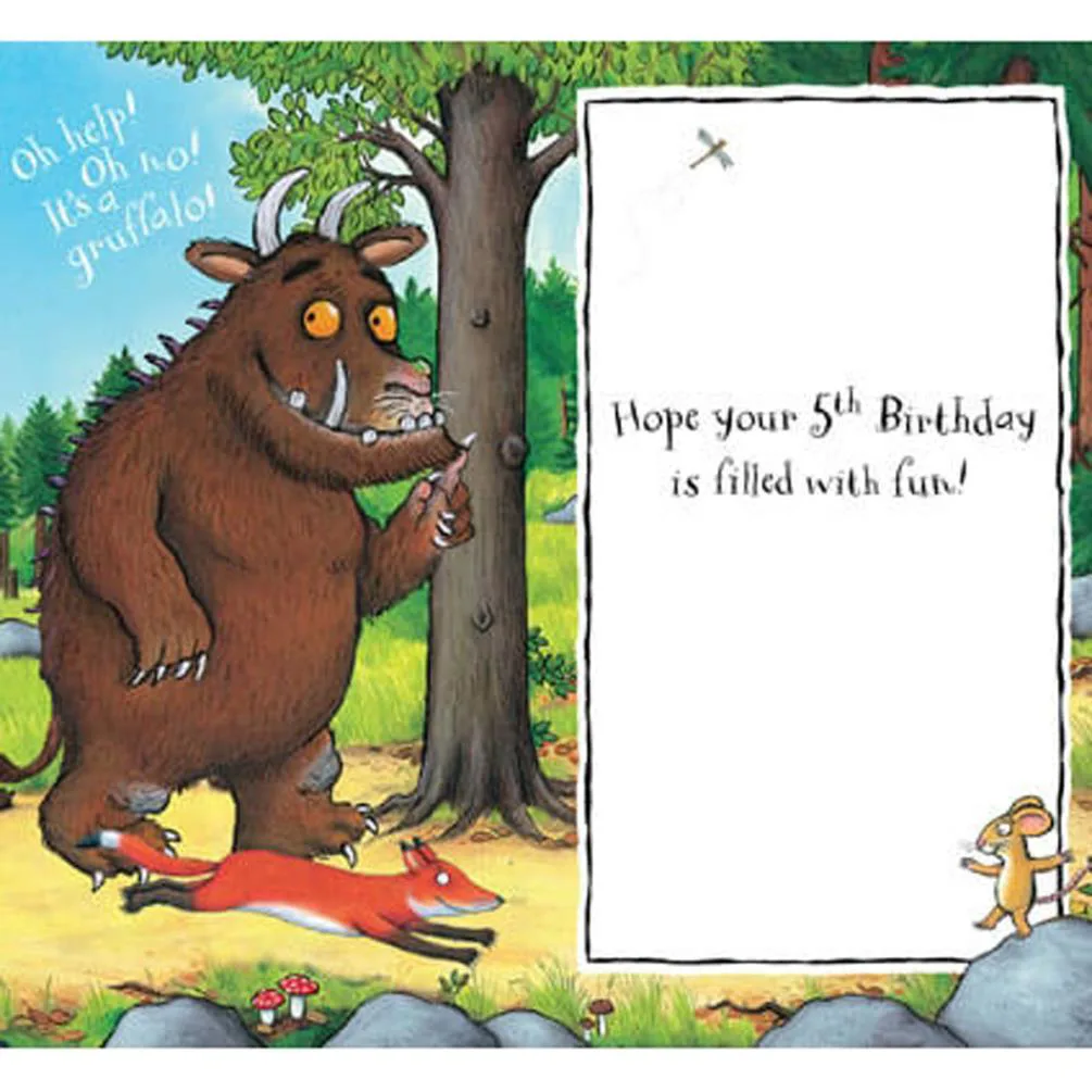 5 Today The Gruffalo 5th Birthday Card Extra Image 1