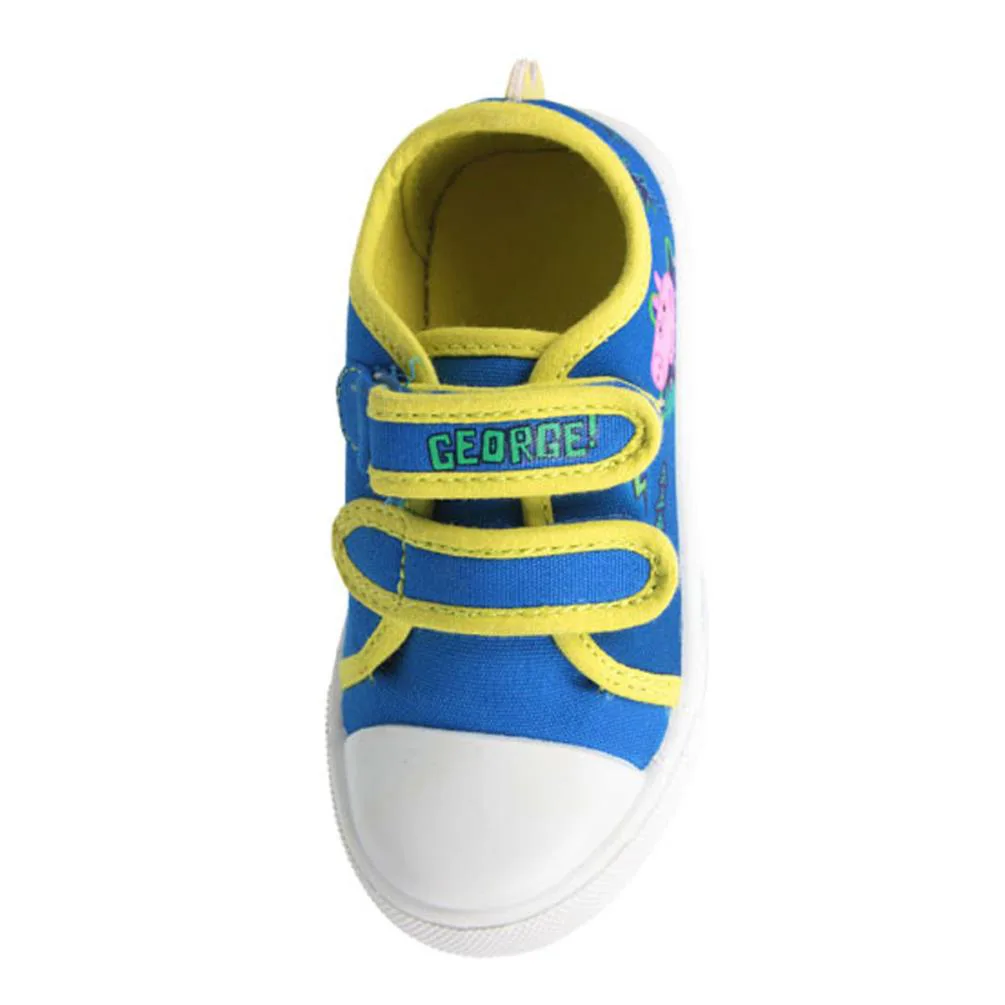 Peppa Pig Stark Kids Canvas Plimsoll Trainers Extra Image 1