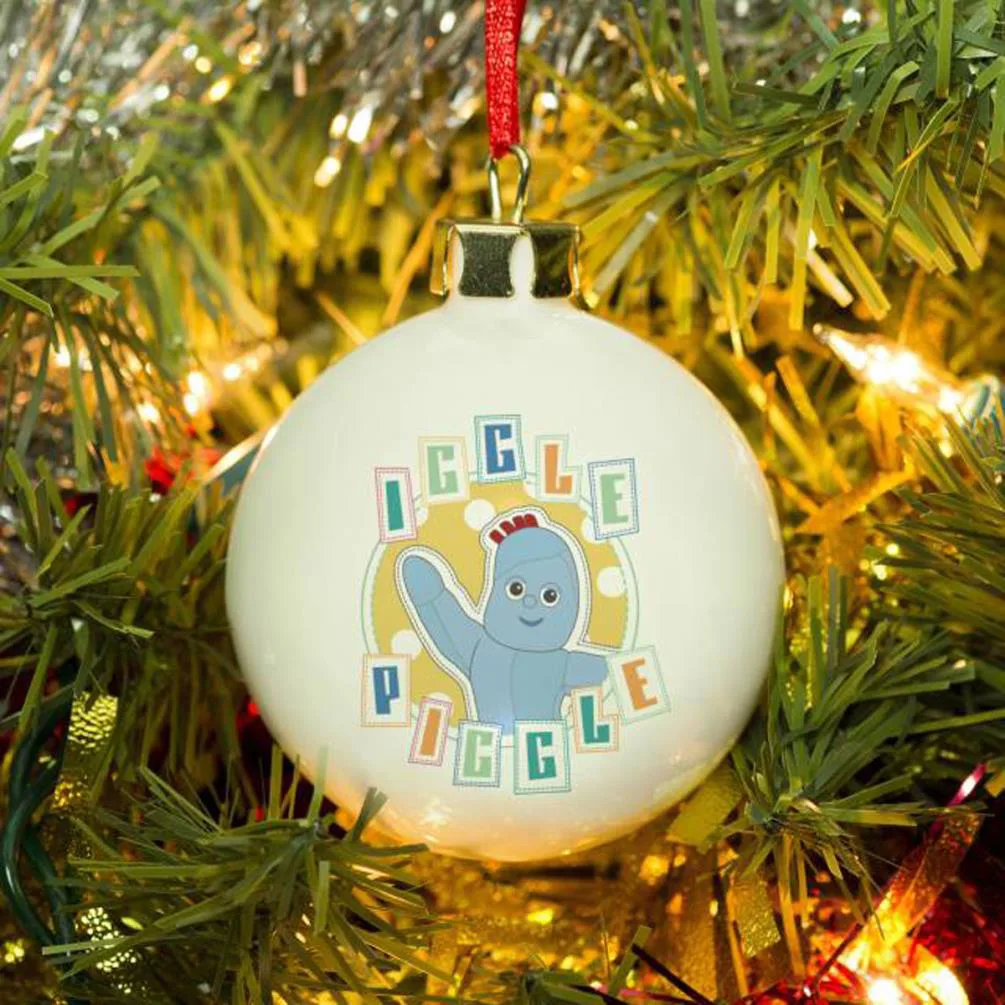 Personalised In The Night Garden Pastel Iggle Piggle Bauble Extra Image 2