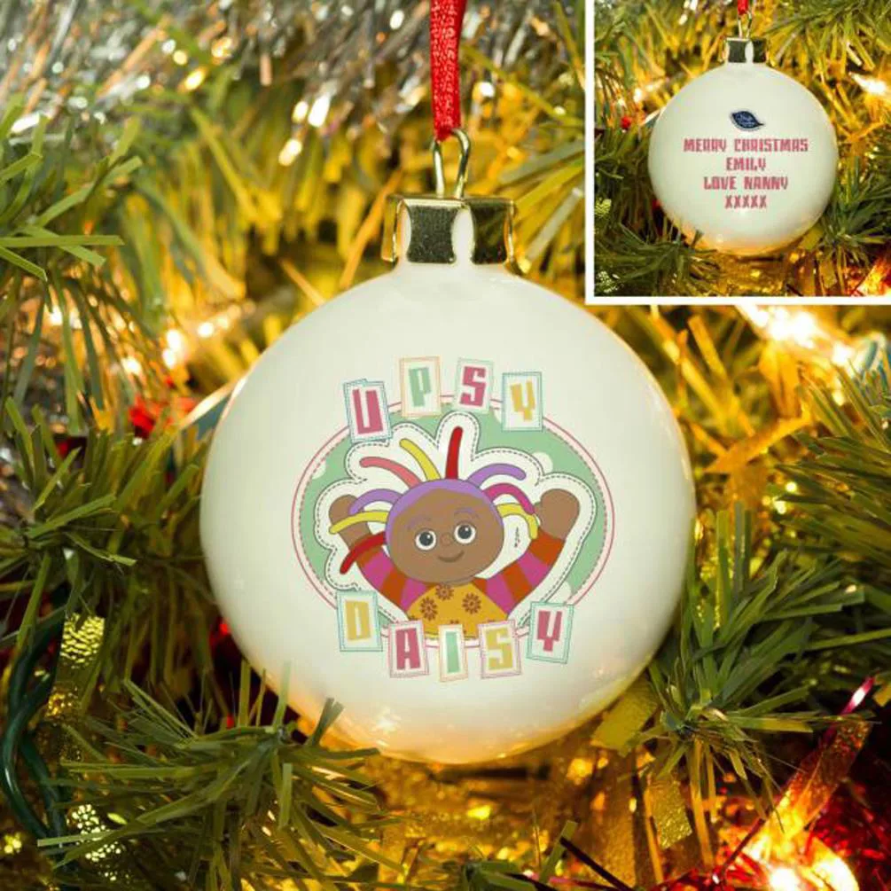 Personalised In The Night Garden Pastel Upsy Daisy Bauble Extra Image 1