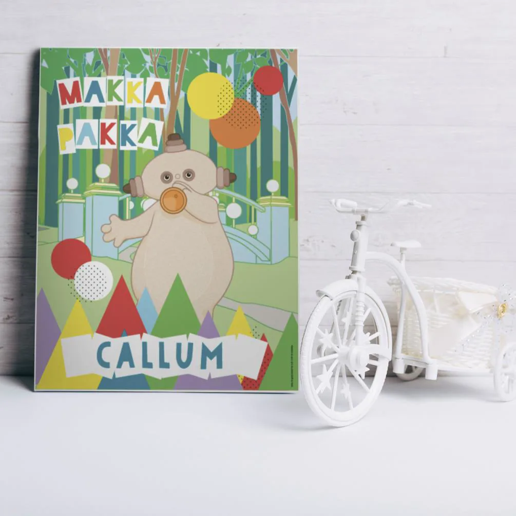 Personalised Makka Pakka Canvas Print Extra Image 2