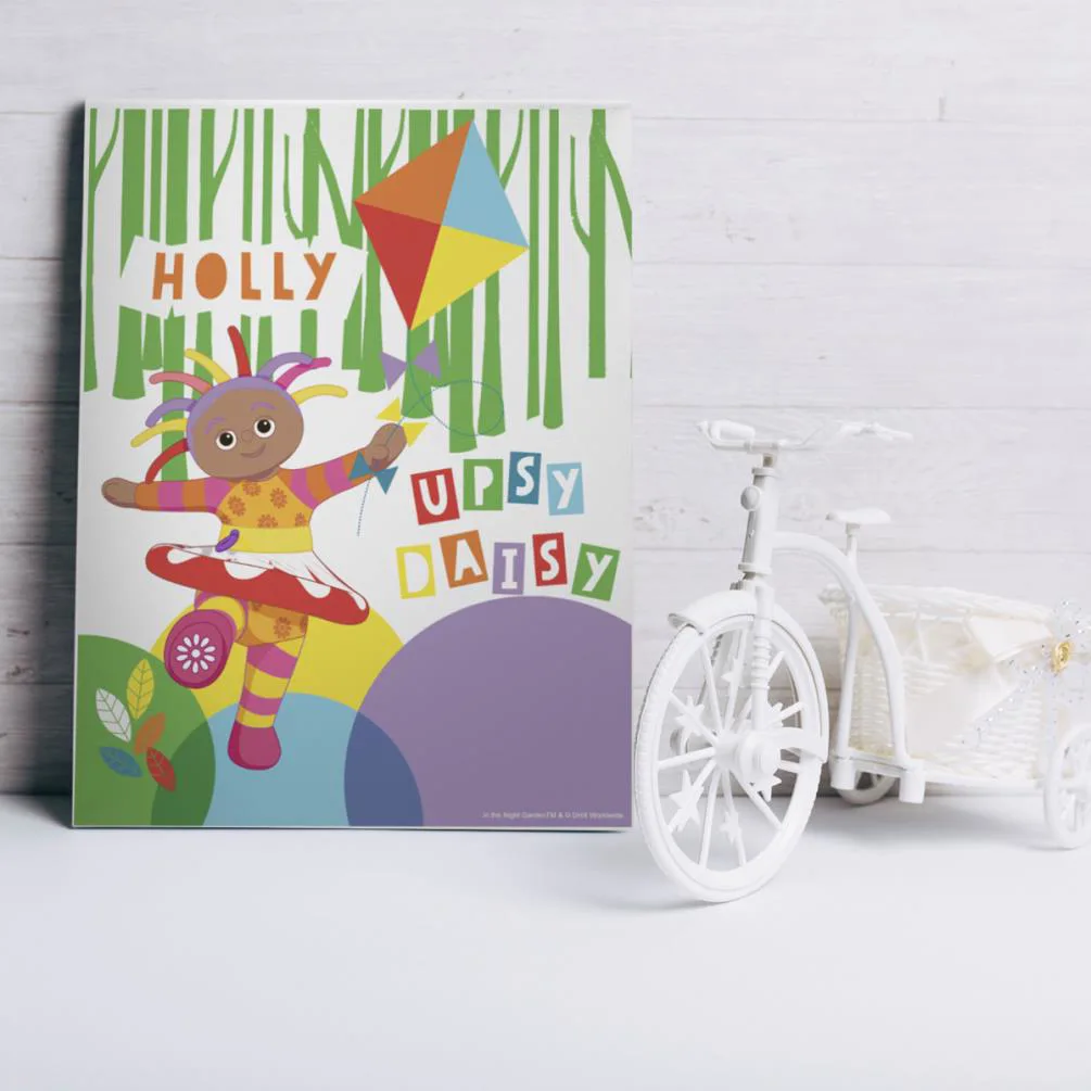 Personalised Upsy Daisy Kite Canvas Print Extra Image 3
