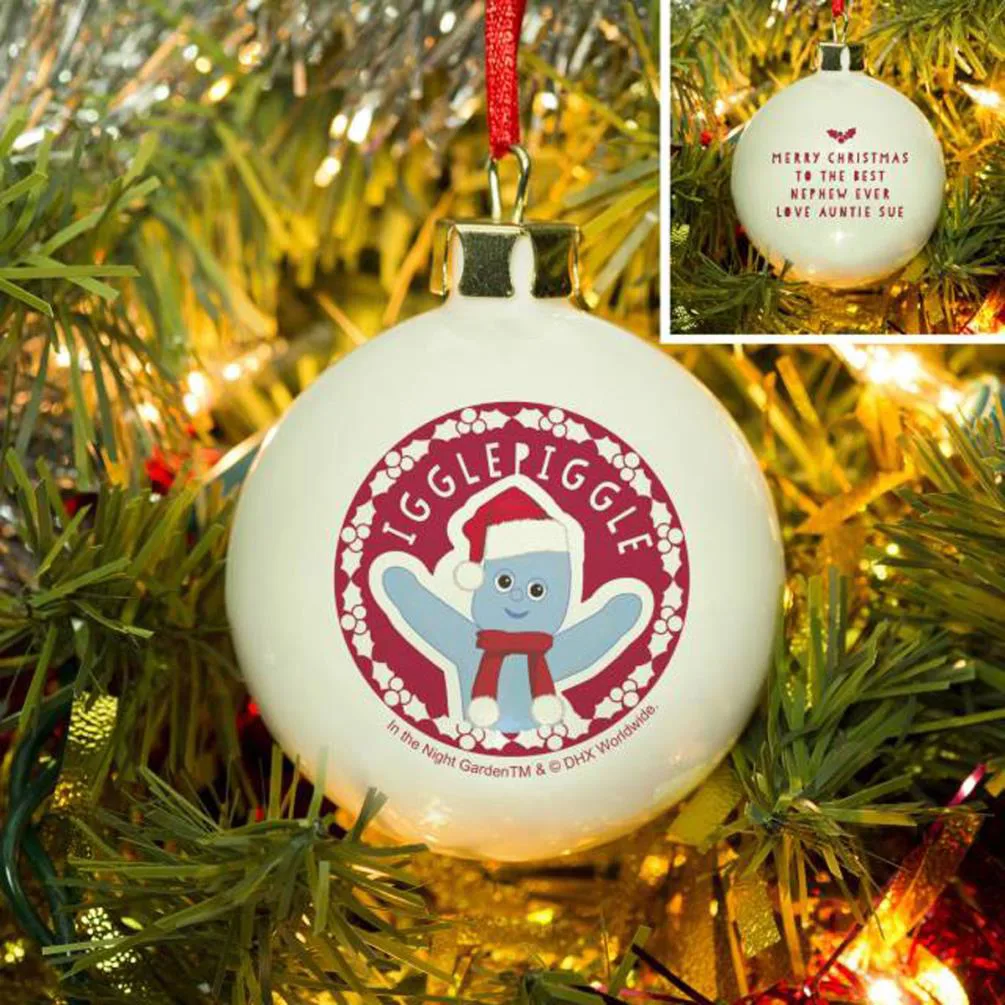 Personalised In The Night Garden Igglepiggle Snowtime Bauble Extra Image 1