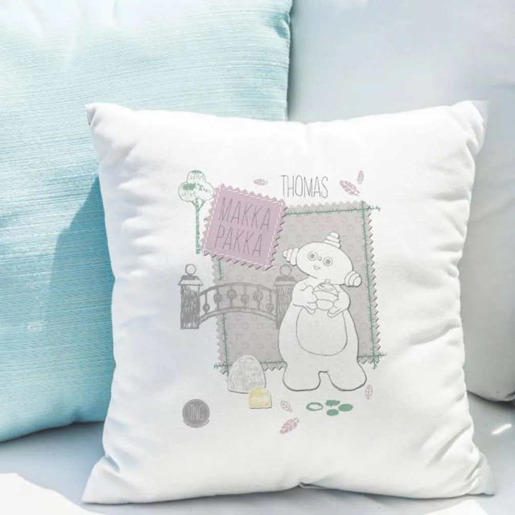 Personalised In The Night Garden Makka Pakka Stamp Cushion Extra Image 1
