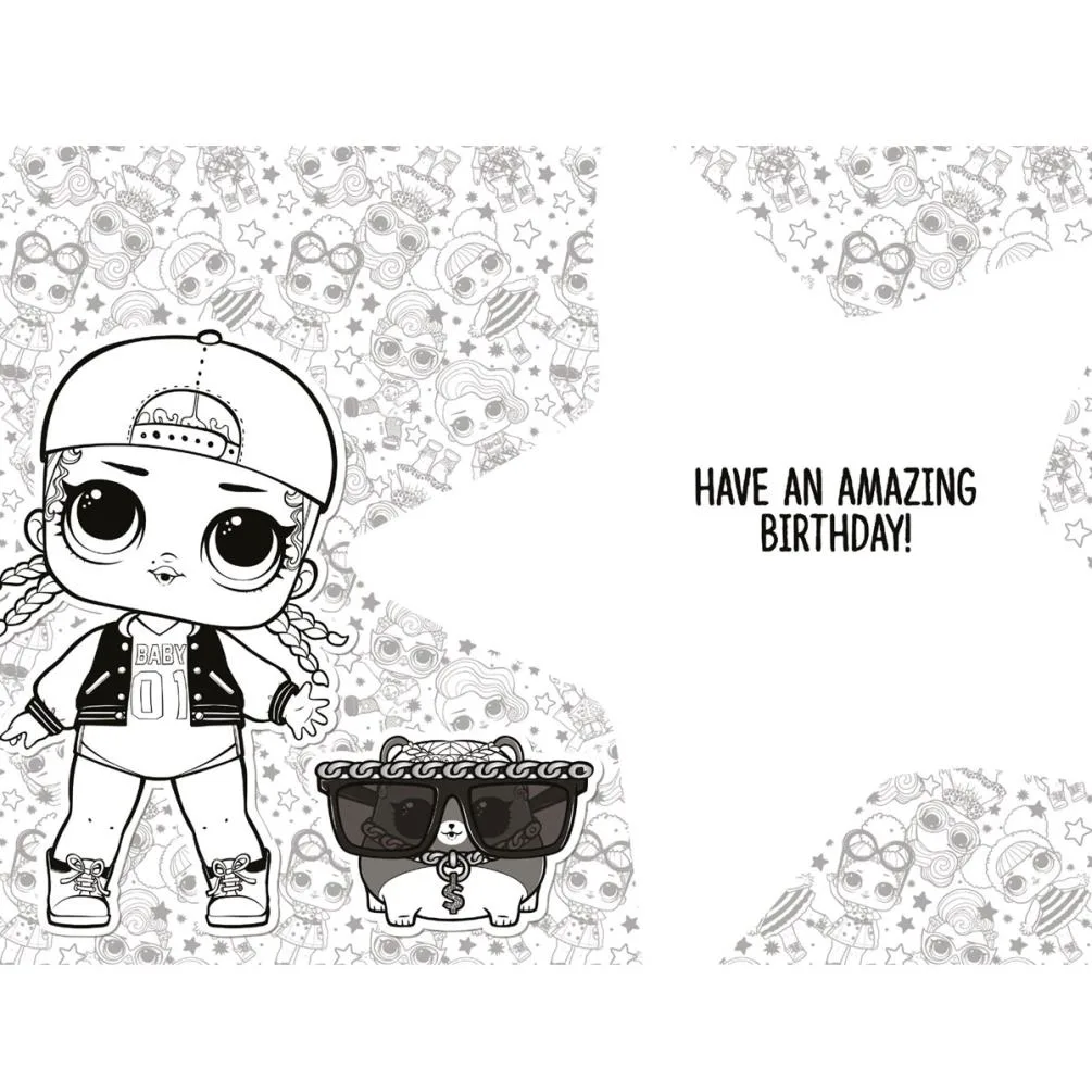 LOL Surprise Glitter On! Birthday Card Extra Image 1