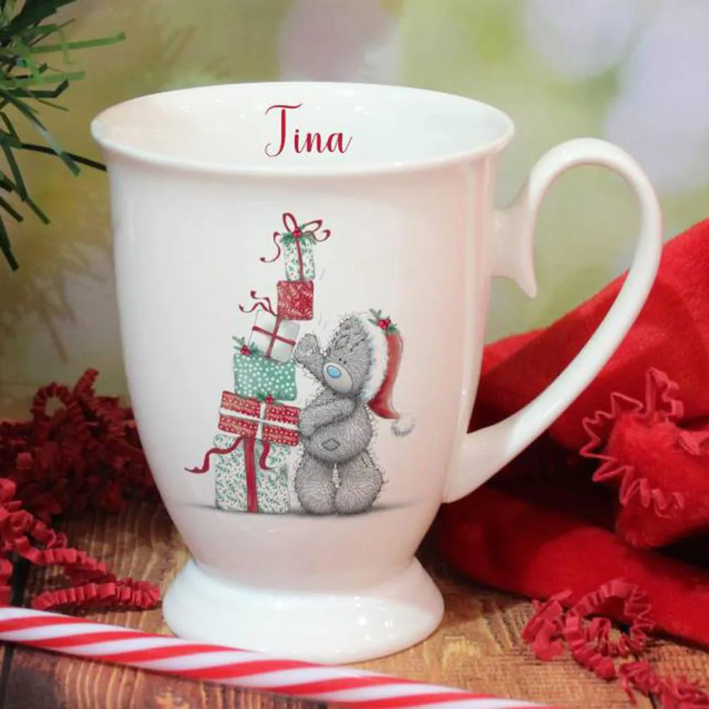 Personalised Me to You Christmas Presents Marquee Mug Extra Image 1