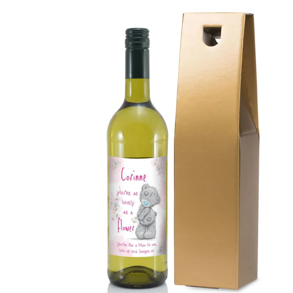 Personalised Me to You Lovely As A Flower White Wine Extra Image 3