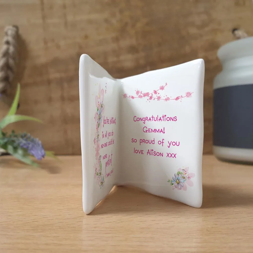 Personalised  Me to You Lovely As A Flower Message Card Extra Image 1