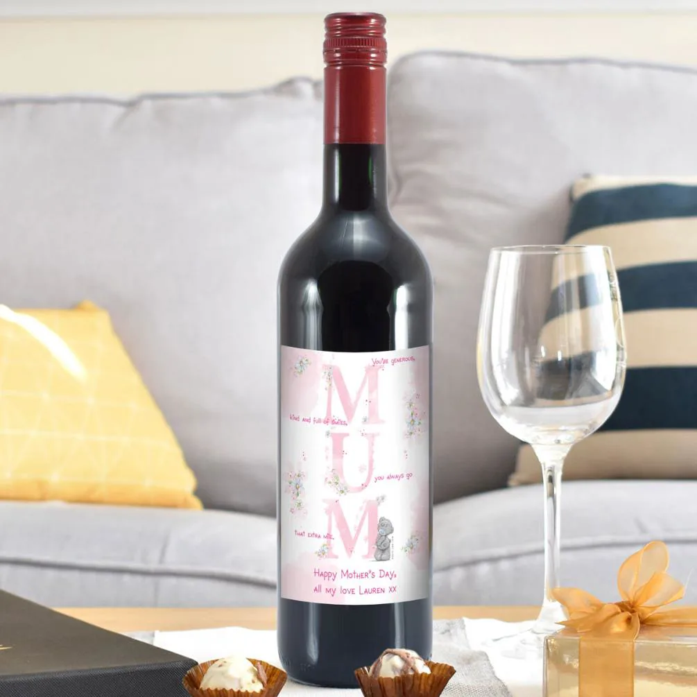 Personalised Me to You MUM Red Wine Extra Image 2