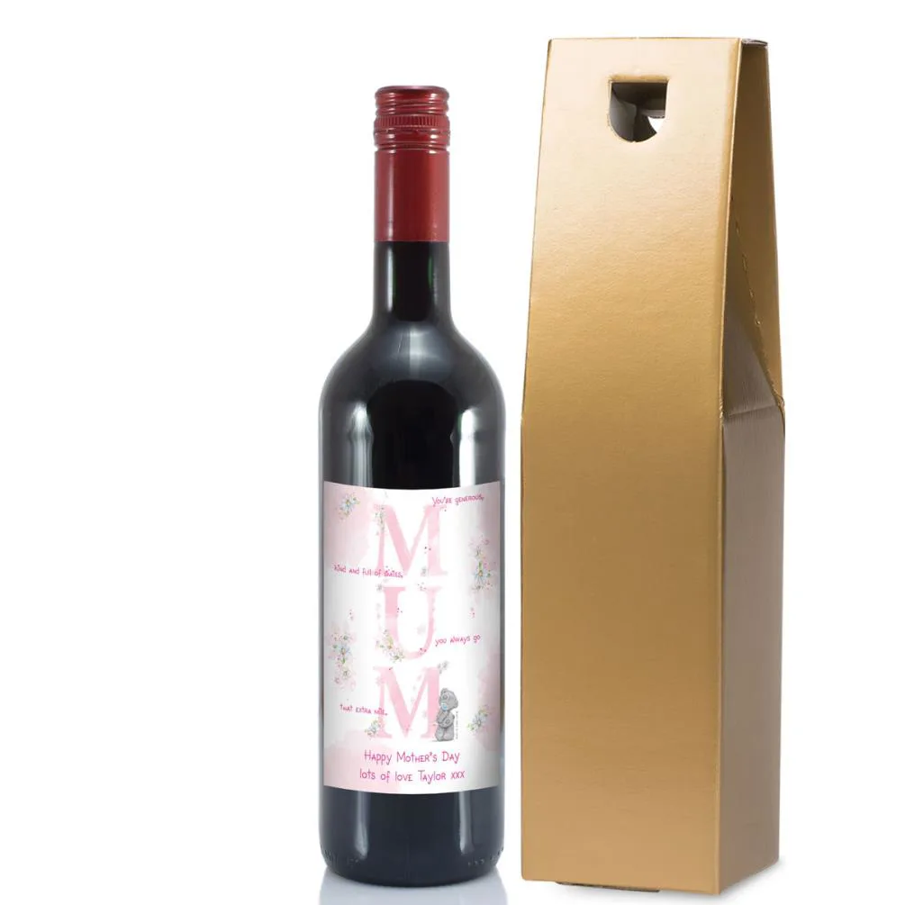 Personalised Me to You MUM Red Wine Extra Image 3