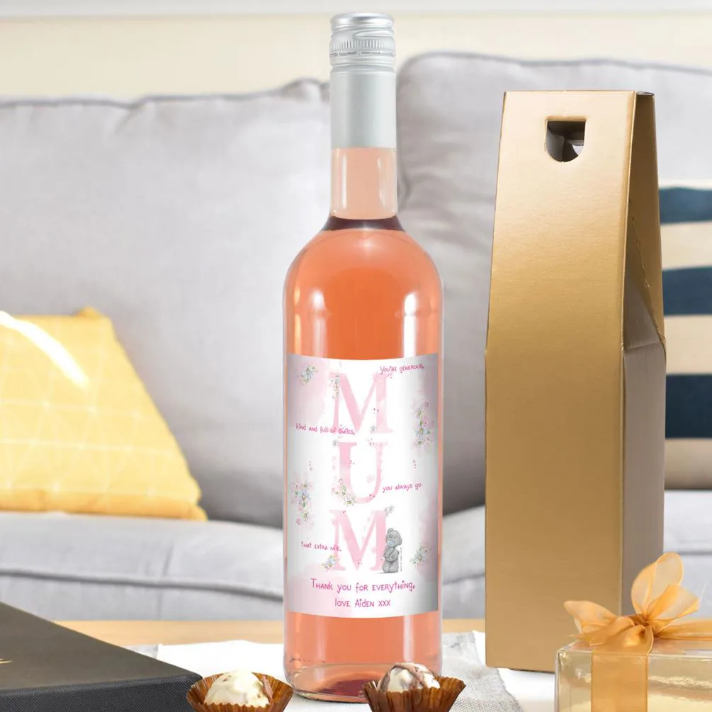 Personalised Me to You MUM Rosé Wine Extra Image 1