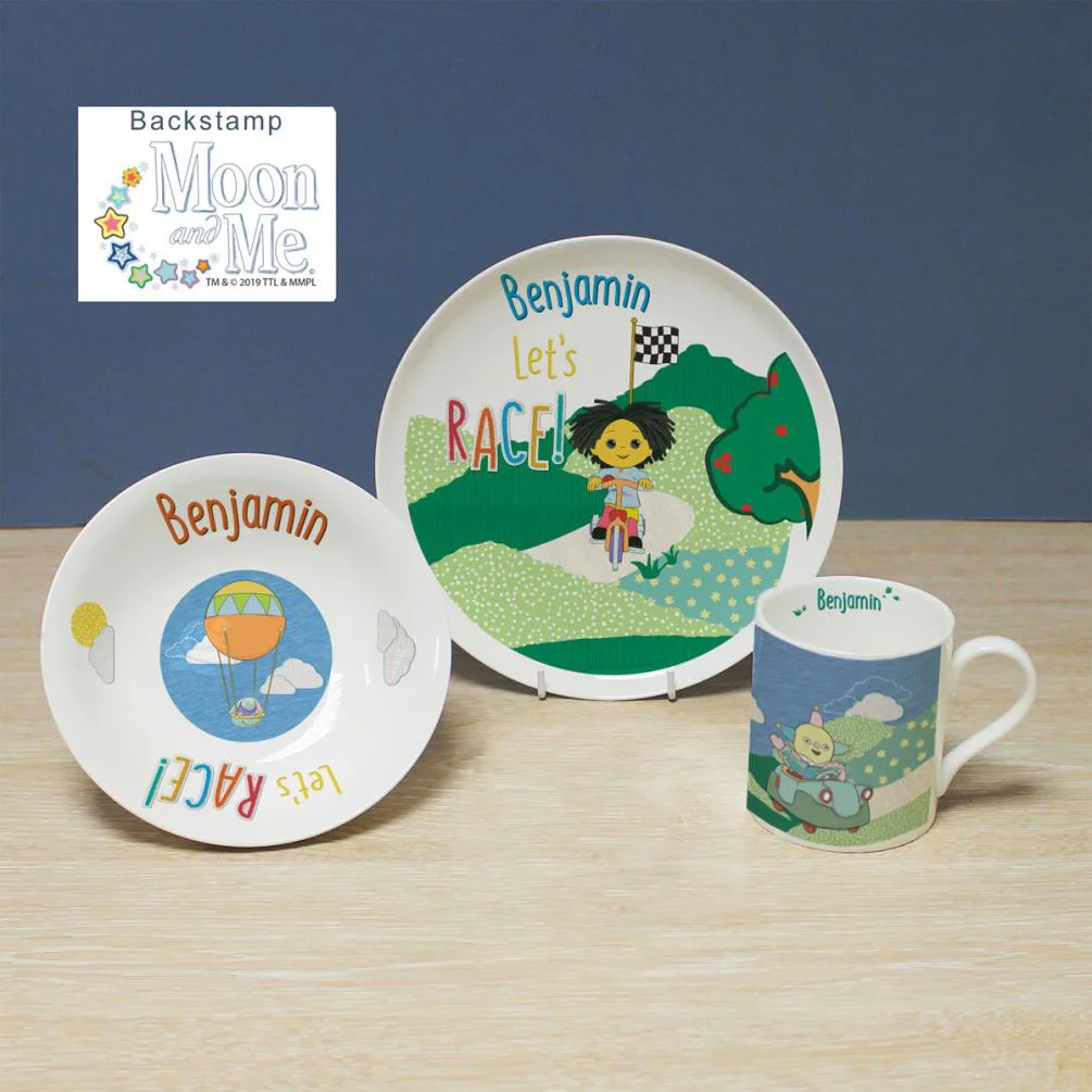 Personalised Moon and Me Let's Race Breakfast Set Extra Image 1