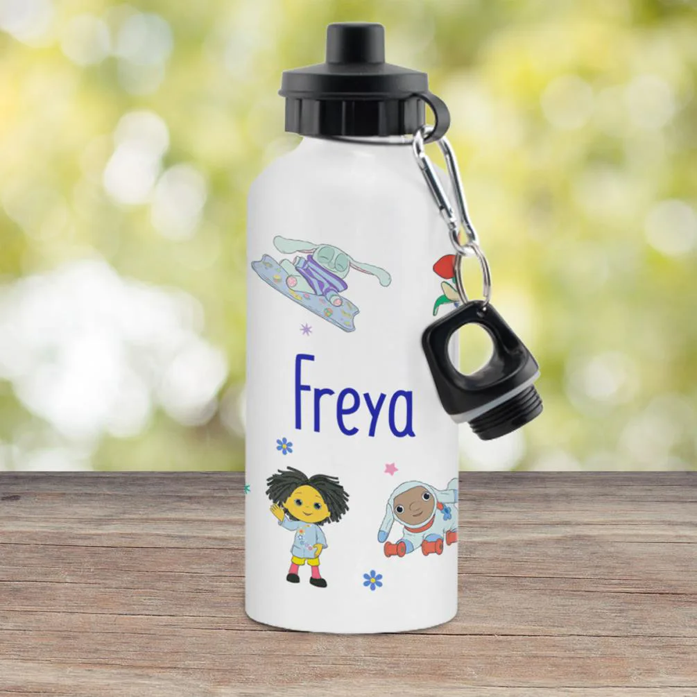 Personalised Moon and Me White Drinks Bottle Extra Image 2