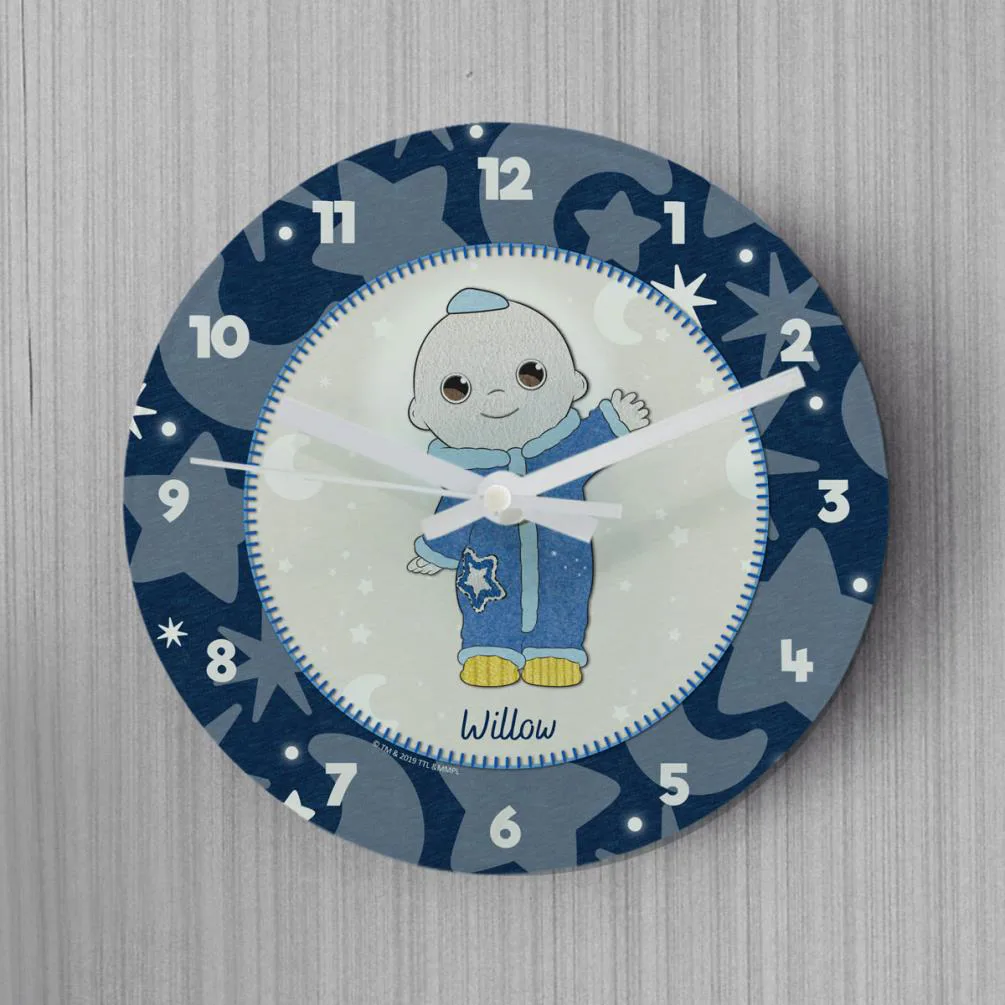 Personalised Moon and Me Moon Baby Glass Clock Extra Image 1