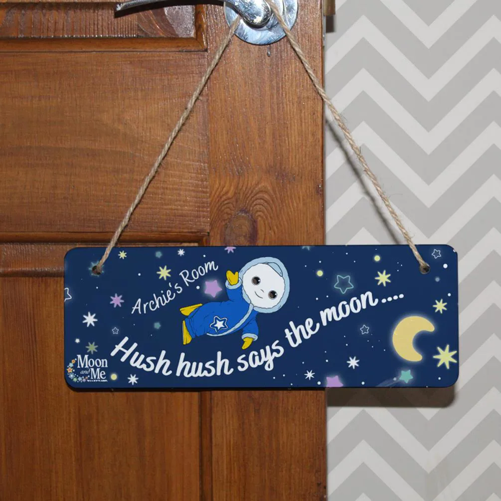 Personalised Moon and Me Moon Baby Hanging Door Sign Extra Image 1
