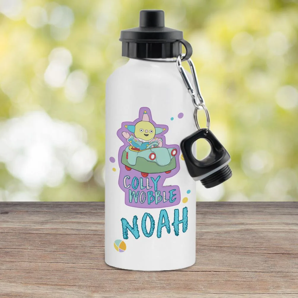 Personalised Moon and Me Colly Wobble White Drinks Bottle Extra Image 1