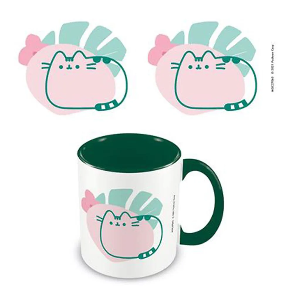Pusheen Tropical Green Coloured Inner Mug Extra Image 1