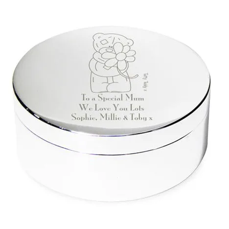 Personalised Me to You Bear Flower Round Trinket Box Extra Image 2