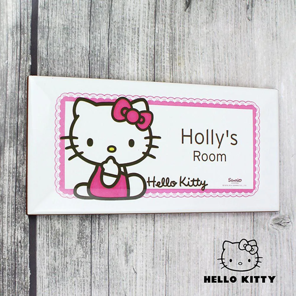 Personalised Hello Kitty Bow Door Plaque Extra Image 1