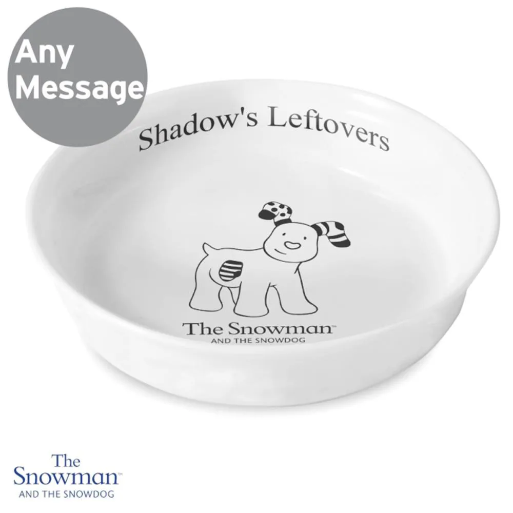 Personalised The Snowdog Pet Bowl Extra Image 1