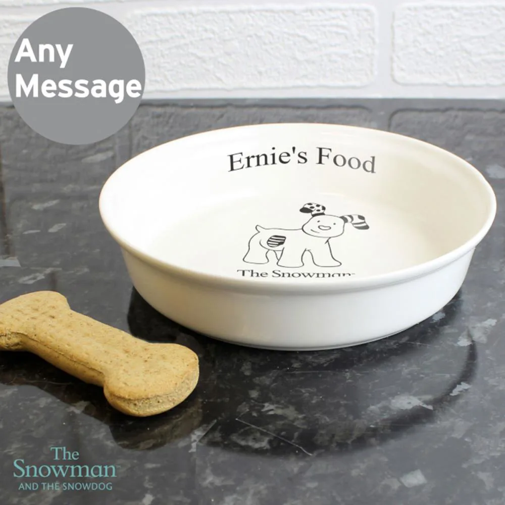 Personalised The Snowdog Pet Bowl Extra Image 2