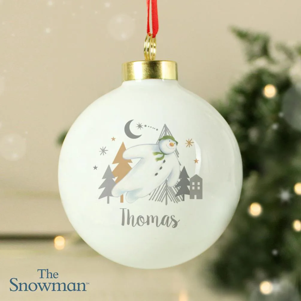 Personalised The Snowman Magical Adventure Bauble Extra Image 3