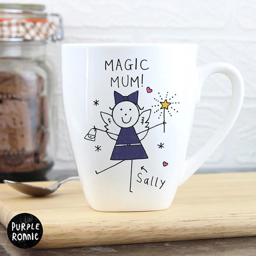 Personalised Purple Ronnie Fairy Latte Mug Extra Image 2