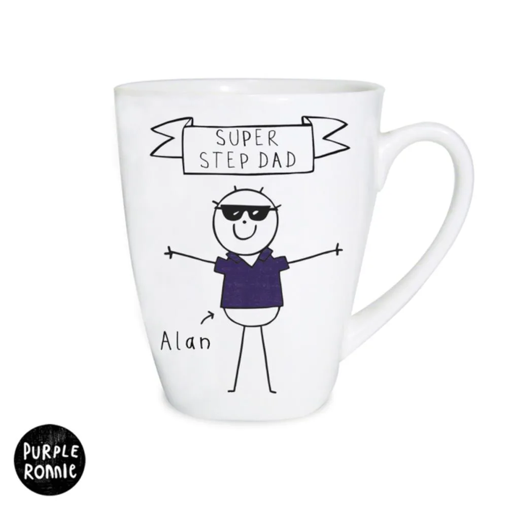 Personalised Purple Ronnie Cool Dude Latte Mug Extra Image 1
