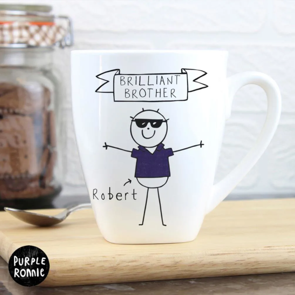 Personalised Purple Ronnie Cool Dude Latte Mug Extra Image 2