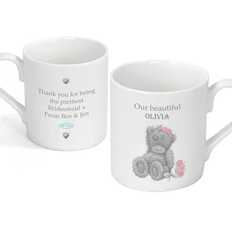 Personalised Me to You Bear Flower Girl Bridesmaid Wedding Mug Extra Image 2