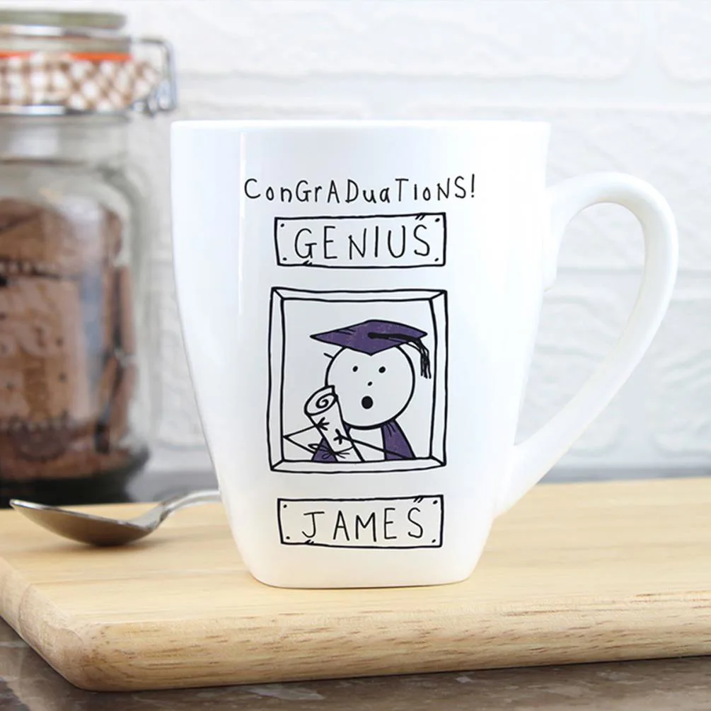 Personalised Purple Ronnie Graduation Latte Mug Extra Image 2