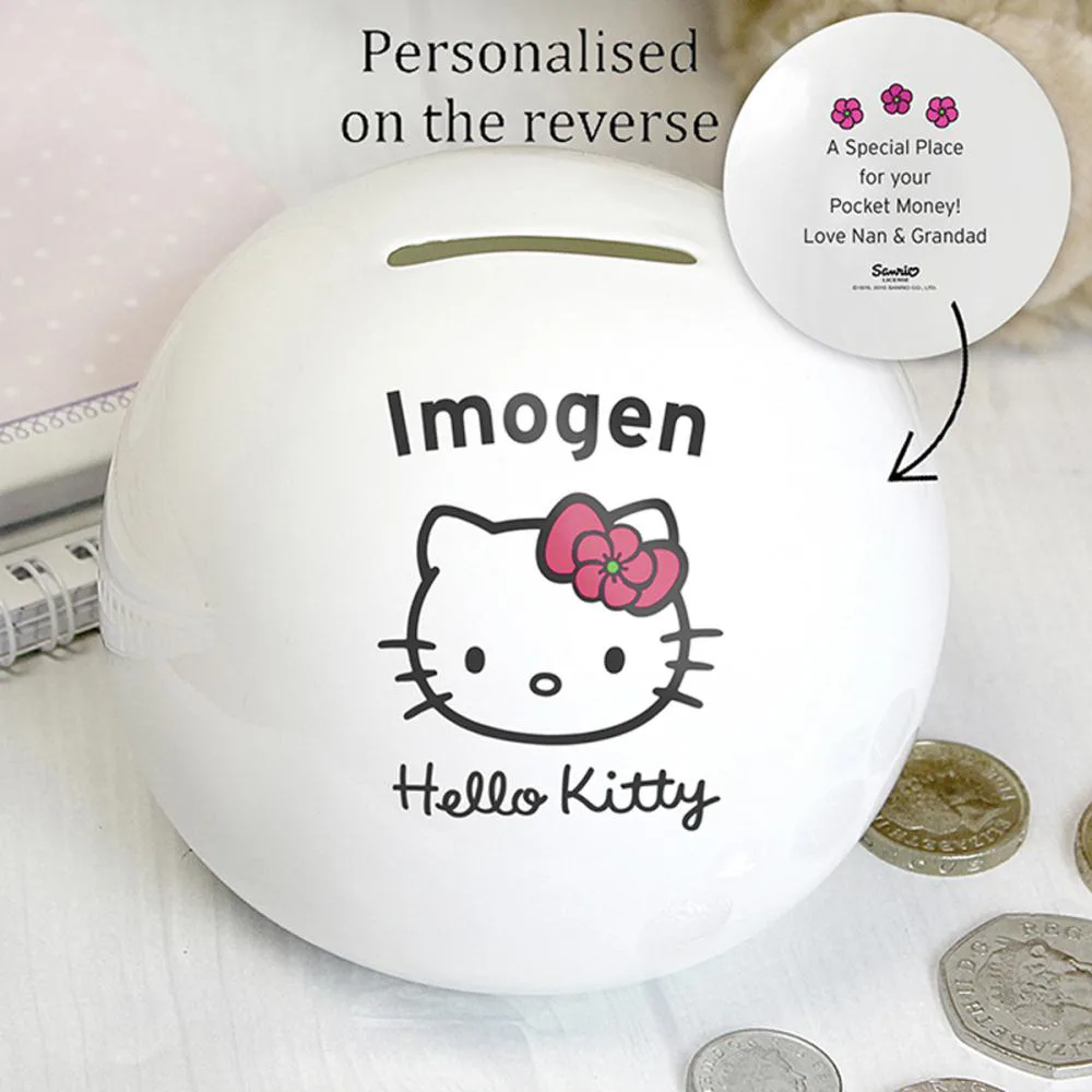 Personalised Hello Kitty Floral Money Box Extra Image 3